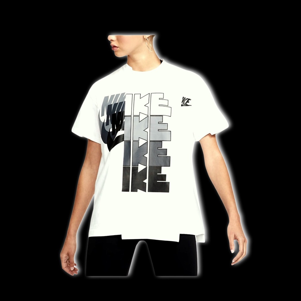 Nike x Sacai Women’s Hybrid Shirt white/obsidian - Picture 10 of 10